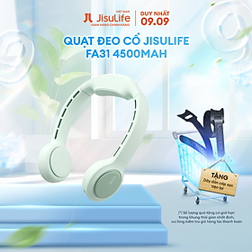 Mua Quạt Đeo Cổ Không Cánh JISULIFE FA31 Siêu Mát 270 Độ - Pin 4500mAh Sử Dụng Đến 16H - Hàng Chính Hãng - Bảo Hành 12 Tháng