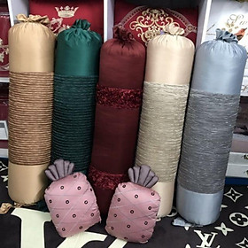 Mua Gối ôm lụa kèm ruột sẵn luôn kích thước 35x1m2