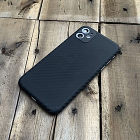 Ốp lưng siêu mỏng, vân carbon dành cho iPhone 11 - Màu đen