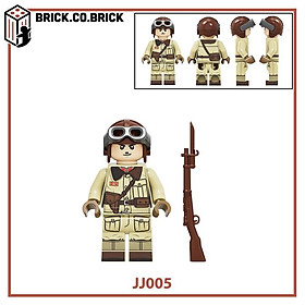 Lắp Ráp Mô Hình Đồ Chơi Nhận vật Lính Nhật Bản Quân Đội Thế Chiến minifig Japan Soldier World War JJ001-JJ005 - JJ-005