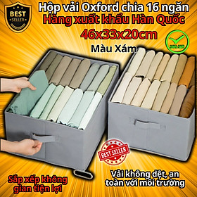 Mua Hộp vải đựng quần áo chia 9 ngăn - 16 ngăn đa năng D Danido - Khay đựng đồ 9 ngăn tiện ích  chất liệu cao cấp vải không dệt có nắp  an toàn môi trường