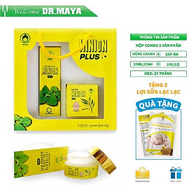 Bộ dầu húng chanh Minion Plus Dr.maya 50ml + Sáp ấm MINION PLus Dr.maya