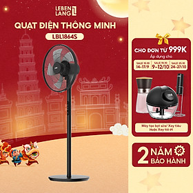 Quạt điện, quạt cây có điều khiển LEBENLANG LBL1864, chế độ hẹn giờ, công suất 60w, bảo hành 2 năm – hàng chính hãng
