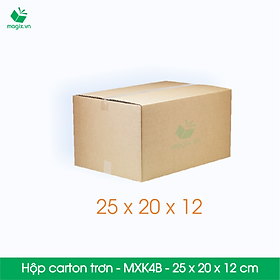 Mua MXK4B - 25x20x12 cm - 100 Thùng hộp carton trơn đóng hàng