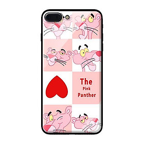 Ốp kính cường lực cho iPhone 8 Plus Báo Hồng - Hàng chính hãng