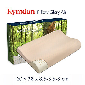 Gối cao su thiên nhiên Kymdan Pillow Glory Air 60 x 38 x 8,5 - 5,5 - 8 cm