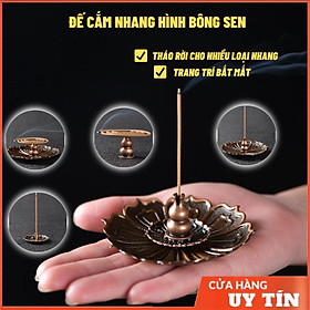 Mua Đế cắm nhang hình bông sen dùng cắm nhang vòng nhang cây~ Phụ Kiện cắm nhang