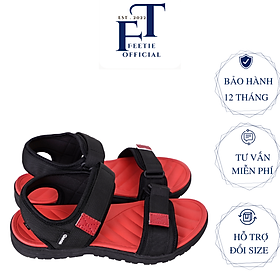 Dép Sandal GV Đỏ Đen Cá Tính,Xăng Đan Unisex Đế Phylon Cao Cấp 3cm Thích Hợp Đi Chơi,Đi Du Lịch