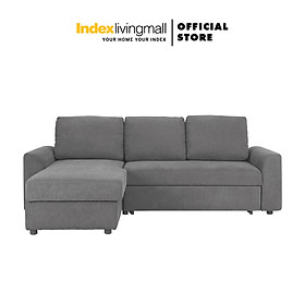 Sofa Giường Góc L Phải DOMINUS Màu Xám Index Living Mall