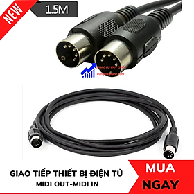 Mua Dây Cáp Midi 2 Đầu Cắm Tròn 5 Chân Cao Cấp Dài 1.5m Cho Đàn Piano  Organ  Keyboard