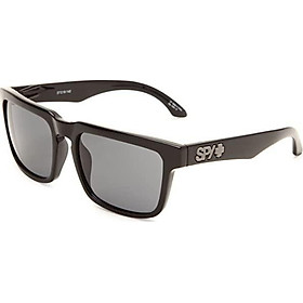 Spy Optic Helm Flat Sunglasses, Black Frame/Grey Lens, One Size