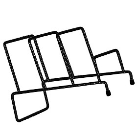 Iron Display Easel Stand for Large Plates Dishes Partition Rack, Also Pictures Books Magazines Bookcase