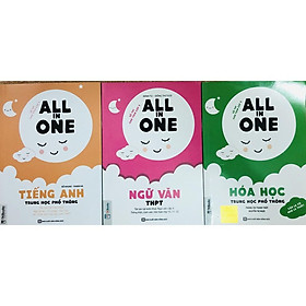 Sách - Combo  All In One Tiếng Anh + Ngữ Văn + Hóa Học Trung Học Phổ Thông