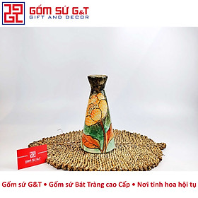 Mua Lọ hoa chân váy bông sen vàng Gốm Sứ G&T