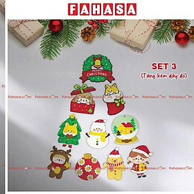 Set Dây Treo Gỗ - Trang Trí Giáng Sinh - Kèm Dây Đỏ - Bách Mộc 3