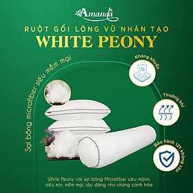 Mua Ruột gối ôm lông vũ nhân tạo White Peony cực kỳ mềm mịn