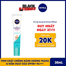 Tinh Chất Chống Nắng NIVEA Dưỡng Trắng & Kiểm Soát Dầu SPF50+ PA+++ (30ml) - 86060