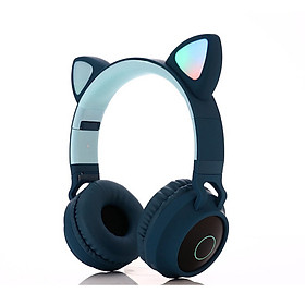 Mua Tai nghe mèo gaming kết nối bluetooth không dây đàm thoại 2 chiều có đèn led