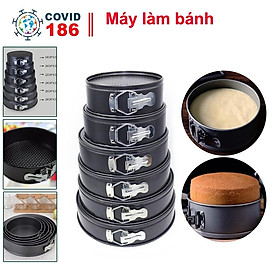 Mua Dụng cụ làm bánh chuyên nghiệp bộ 6 khuôn nướng bánh chống dính đế rời  có khóa dễ dàng vệ sinh