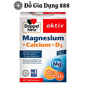 Viên Uống Bổ Sung Magnesium + Calcium + D3 - Bổ sung Canxi