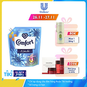Nước Xả Làm Mềm Vải Comfort Chăm Sóc Chuyên Sâu Đậm Đặc Một Lần Xả Hương Ban Mai Túi 3.2L