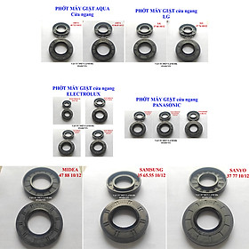 Phớt dùng cho máy giặt cửa ngang AQUA LG ELECTROLUX PANASONIC MIDEA SAMSUNG SANYO Phot bi mg cửa trước ELEC PANA Media Sámung pân