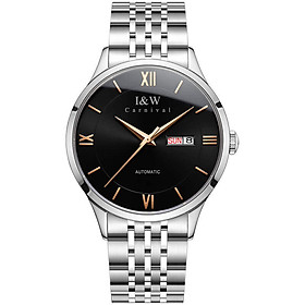 Đồng hồ nam chính hãng IW CARNIVAL IW510G-3 Kính sapphire ,chống xước ,Chống nước 30m ,Bảo hành 24 tháng,Máy cơ (Automatic),dây kim loại thép 316L không gỉ, thiết kế đơn giản dễ đeo