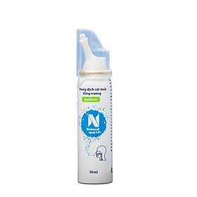 Nước biển xịt mũi Nebusal Spray 0,9%, vệ sinh đường hô hấp, lực xịt dịu nhẹ