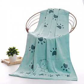 Khăn Tắm Em Bé Hoạ Tiết Gấu Cười (48 x 24.5 cm)