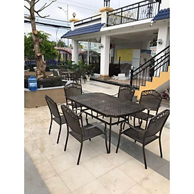 Mua Bàn ghế sân vườn  Bàn ăn ngoài trời nhôm đúc cao cấp