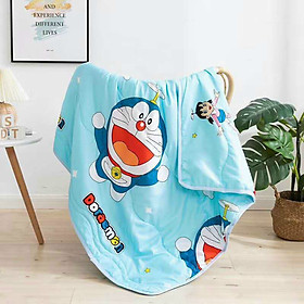 Chăn Mền Cotton Đũi Trẻ Em Luôn Được Các Mẹ Và Bé Yêu Thích - Mẫu Doremon