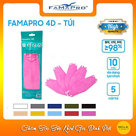 [THÙNG - FAMAPRO 4D] - Khẩu trang y tế kháng khuẩn cao cấp Famapro 4D tiêu chuẩn KF94 (500 cái/ thùng)