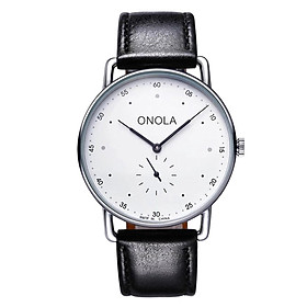 Đồng hồ đeo tay ONOLA 3806 Nam Quartz dây da Nylon thời trang-Màu Xám-Size Dây da