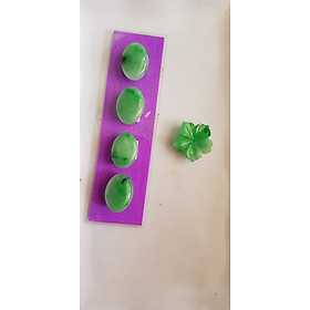 BỘ COMBO TRANG SỨC GỒM LẮC TAY OVAL VÀ MẶT DÂY CHUYỀN BÔNG HOA MAI CHẤT LIỆU Đá CẨM THẠCH TỰ NHIÊN MÀU XANH NGỌC BÓNG NỮ BỌC VÀNG ĐEO ĐẸP Ạ