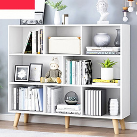 Tủ sách đứng, tủ kệ sách đứng, Kệ sách đa năng giá sách gỗ MDF nhiều ngăn cao cấp MGK018