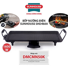 Bếp Nướng Điện Sunhouse SHD4600 - Đen- Hàng chính hãng
