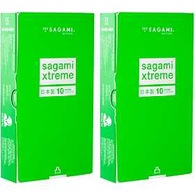 Combo 2 Hộp Sagami Xtreme Type E Green Hộp 10