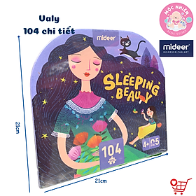 Đồ chơi xếp hình puzzle mideer kiểu valy 104 mảnh ghép dành cho bé từ 4 tuổi - chủ đề sleeping beauty