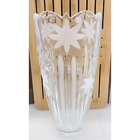 Mua LỌ HOA THỦY TINH HOA MÀI TRẮNG CAO 30CM