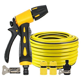 Mua Bộ dây vòi xịt nước rửa xe tưới cây loại 3m 5m 206319 cút sập nối đen+đai