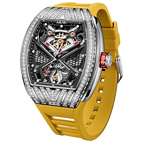 Đồng hồ nam chính hãng I&W Carnival 760G-S4 Kính sapphire chống xước,Chống nước 50m,BH24 tháng,máy Automatic ( cơ) ,dây cao su chính hãng chống nước tuyệt đối,vỏ thép không gỉ bền bỉ