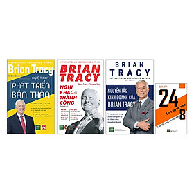 Combo Brian Tracy - Nghĩ Khác Để Thành Công + Nghệ Thuật Phát Triển Bản Thân + Nguyên Tắc Kinh Doanh Của Brian Tracy (Tặng Kèm Cuốn 24/8 Để Đẫn Đầu Trong Mọi Cuộc Đua)
