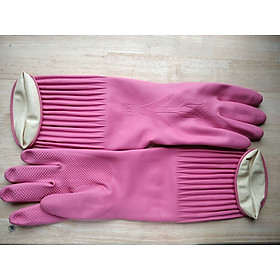 Mua Găng tay cao su dùng trong gia dụng size L dài tới nửa cánh tay