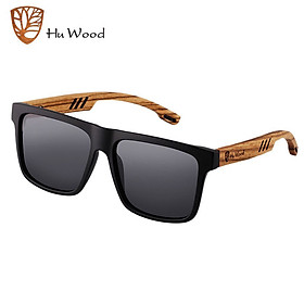 Kính mát Nam Nữ cao cấp Hu Wood GR8029 Gọng Gỗ - Chống tia UV400 - Hàng Chính Hãng