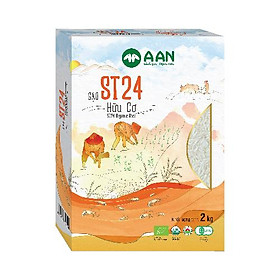 Chỉ giao HCM - Gạo A An ST24 hữu cơ túi 2kg