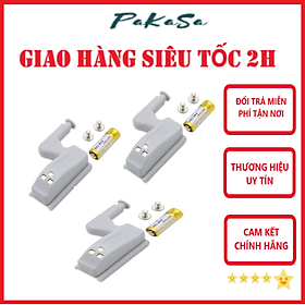 Bộ 3 Đèn 3 LED Gắn Tủ Quần Áo Tặng Kèm Pin - Hàng Chính Hãng