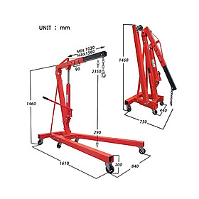 Cẩu Móc Động Cơ 2 Tấn ABG Móc Cẩu Xoay Móc Cẩu Hàng Chuyên Dùng Để Nâng Hạ Các Chi Tiết Có Khối Lượng Nặng Khó Di Chuyển