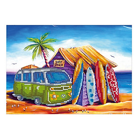 12*16 Inch/30 * 40cm DIY 5D Diamond Painting Kit Sea Pattern Resin Rhinestone Mosaic Embroidery Cross Stitch Craft Home