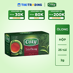 Cozy Trà Cozy túi lọc Ô Long 25 túi x 2g Hộp