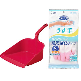 Mua Combo Xẻng hót rác + Găng tay cao su tự nhiên nội địa Nhật Bản